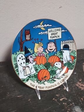 Danbury Mint Peanuts "The Great Pumpkin Is Coming!" Collector Plate#A2457